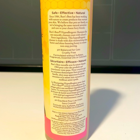 🎉HP X2🎉 Burt’s Bees Hypoallergenic Shampoo for Cats - Picture 2 of 4